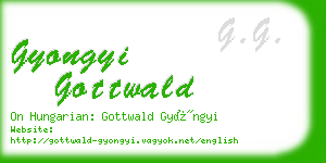 gyongyi gottwald business card